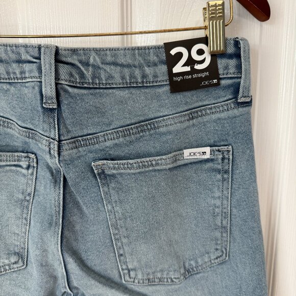 New Joe's Jeans High Rise Straight Faded Wash Jeans 29 / 8 No Distressing - Picture 3 of 7
